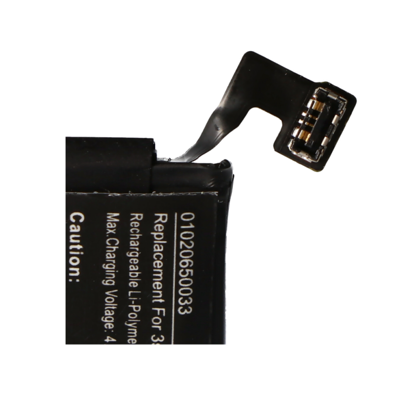 RHINO POWER HIGH QUALITY Replacement Battery suitable for Apple Watch 3 42mm, Li-Polymer, 3.82V, 350mAh, 1.3Wh, built-in, without tools A1850 battery