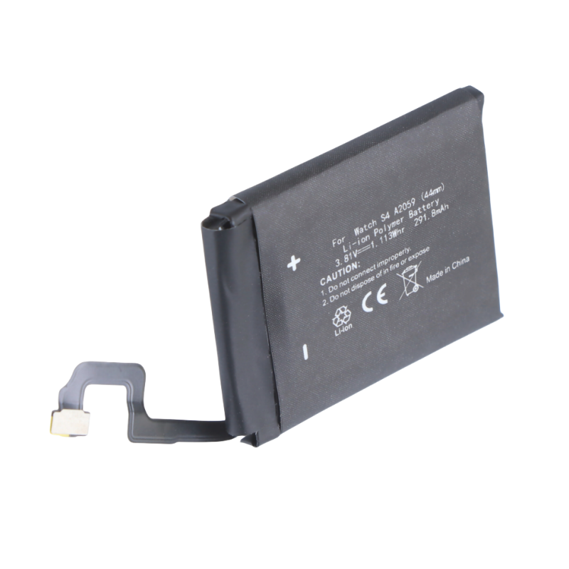 RHINO POWER HOCHWERTIGER Ersatzakku passend für Apple Watch 4 44mm, A2008,S4 A2059, Li-Polymer, 3,81V, 291mAh, 1,1Wh, eingebaut, ohne Werkzeug