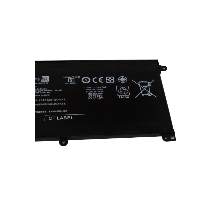 BI03XL Batería para portátil RHINO POWER ON03XL compatible con HP Pavilion X360 13-U M3-U M3-U001DX M3-U103DX 13-U100TU 13-U100TU Stream 14-AX 14-ax010wm 14-ax020wm 14-ax030wm Series HSTNN-UB6W 41.7Wh 11,55 V