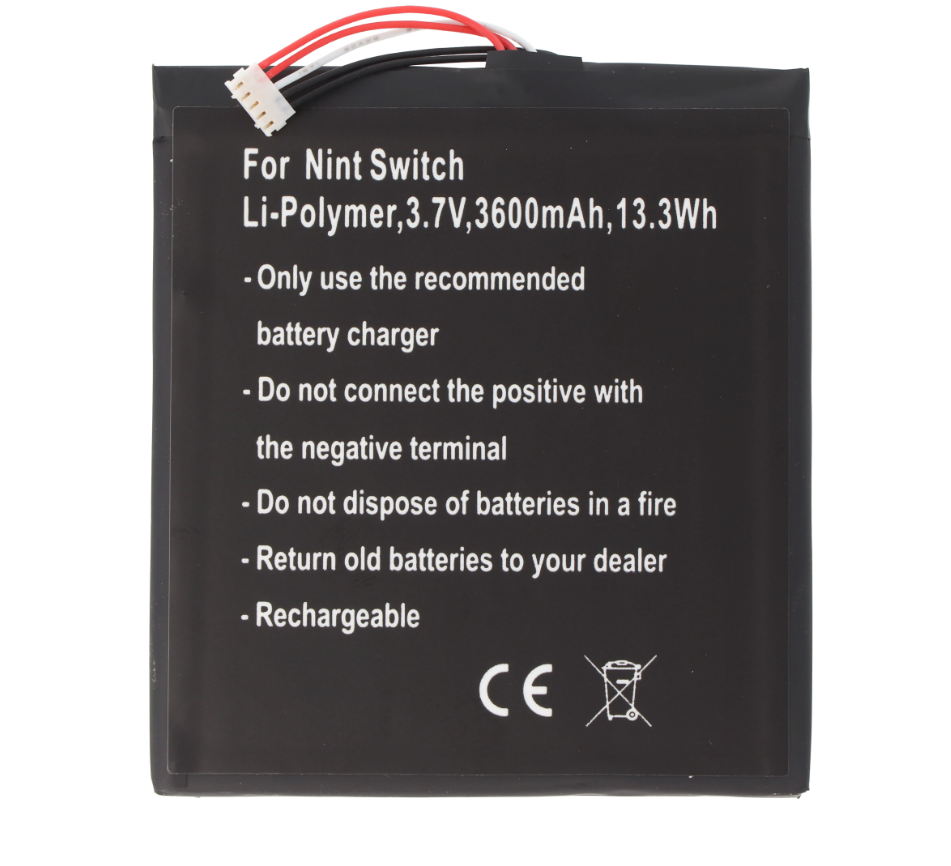 RHINO POWER Batería de repuesto de ALTA CALIDAD adecuada para Nintendo Switch, Li-Polymer, 3.7V, 3600mAh, 13.3Wh
