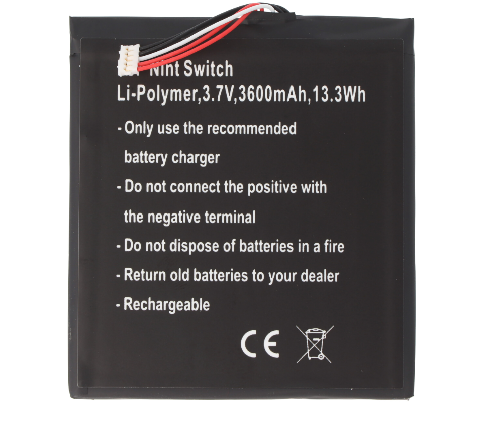 RHINO POWER Batería de repuesto de ALTA CALIDAD adecuada para Nintendo Switch, Li-Polymer, 3.7V, 3600mAh, 13.3Wh