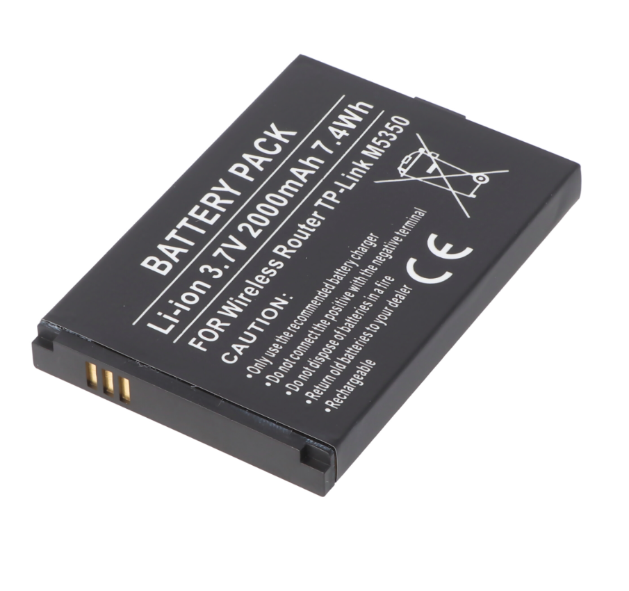 RHINO POWER HOCHWERTIGER Ersatzakku passend für WLAN-Router TP-Link M5350 Li-Ion Akku 3,7V 2000mAh