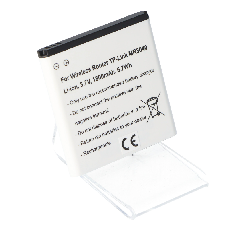 RHINO POWER Batería de repuesto de ALTA CALIDAD adecuada para enrutador inalámbrico TP-Link MR3040 Batería de iones de litio TBL-68A2000, 3,7 voltios 1800 mAh