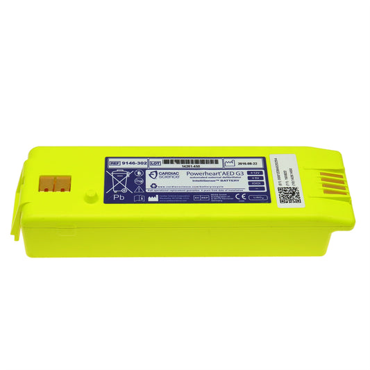 100% BRAND NEW POWERHEART AED G3 RHINO POWER BATTERY FOR CARDIAC SCIENCE 9142, 9143, 9146, 9146-102, 9146-202, 9146-302, 9146-303, 9300E