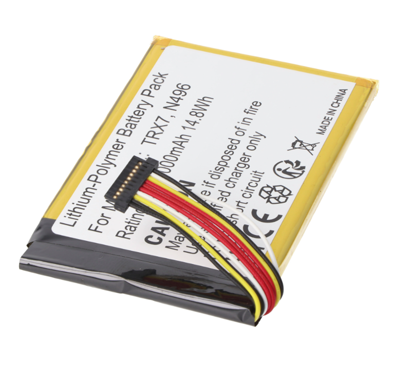 N496 RHINO POWER HIGH QUALITY Replacement Battery 3.7V 3,800mAh 14.06Wh Li-Polymer N496 for GPS Magellan TRX7